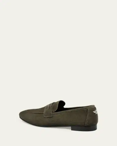 Bougeotte Flaneur Suede Penny Loafers | Thumbnail 2 Bougeotte Flaneur Suede Penny Loafers | Thumbnail 2