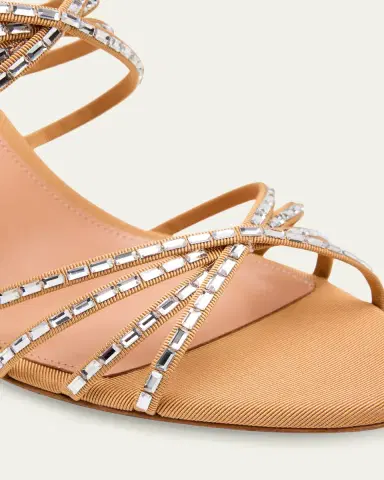 Aquazzura Tell Me Crystal 75mm Grosgrain Sandals | Thumbnail 3 Aquazzura Tell Me Crystal 75mm Grosgrain Sandals | Thumbnail 3