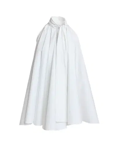 Givenchy Sleeveless Bow-Neck Pleated Poplin Mini Dress | Thumbnail 1 Givenchy Sleeveless Bow-Neck Pleated Poplin Mini Dress | Thumbnail 1