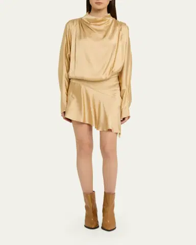 Isabel Marant Neline Asymmetric Mini Dress | Thumbnail 2