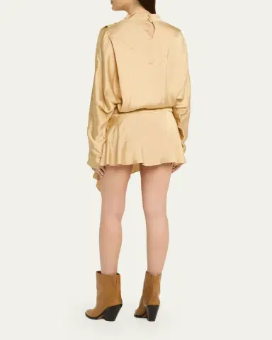 Isabel Marant Neline Asymmetric Mini Dress | Thumbnail 3