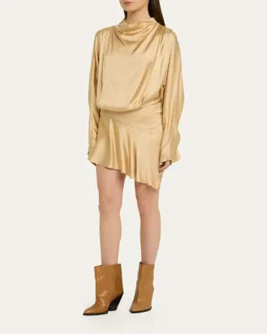 Isabel Marant Neline Asymmetric Mini Dress | Thumbnail 4