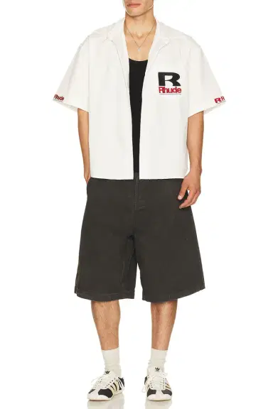 Rhude Petrol Oversized Mechanic Shirt | Thumbnail 4