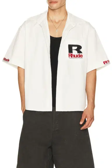 Rhude Petrol Oversized Mechanic Shirt | Thumbnail 1