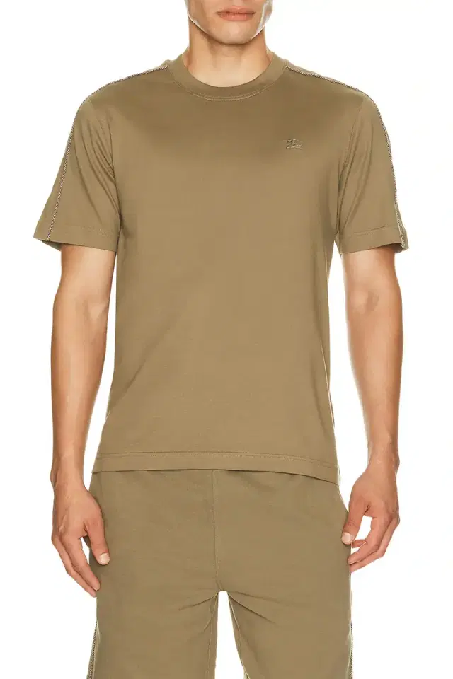 Burberry Seth Check Piping T-Shirt