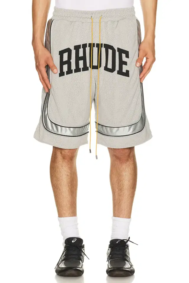 Baggy Mesh Collegiate Logo Shorts