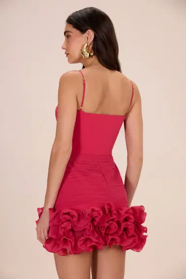 PatBo FLORAL CHIFFON CORSET MINI DRESS | Thumbnail 3 PatBo FLORAL CHIFFON CORSET MINI DRESS | Thumbnail 3