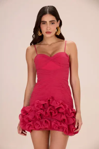 PatBo FLORAL CHIFFON CORSET MINI DRESS | Thumbnail 1 PatBo FLORAL CHIFFON CORSET MINI DRESS | Thumbnail 1