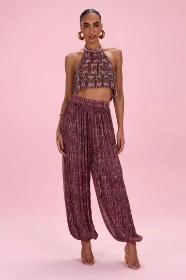 PatBo ROSE MIRAGE BEADED TOP | Thumbnail 2