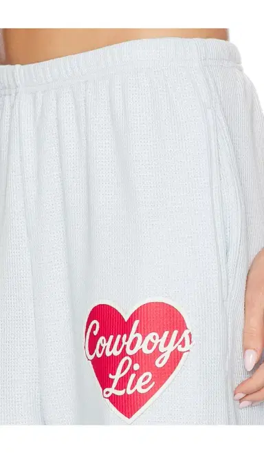 Boys Lie Cowboys Lie Terry Natural Kimmy Pant | Thumbnail 6
