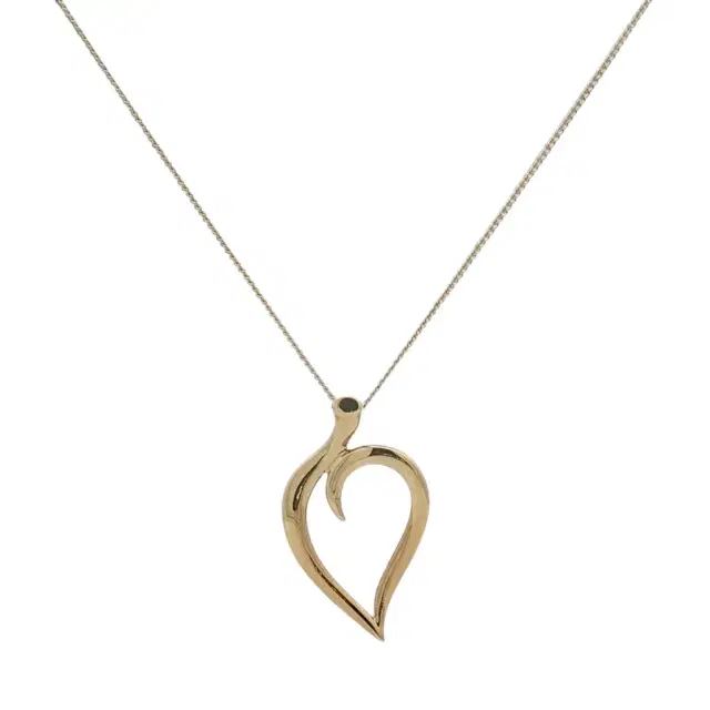 Tiffany & Co. Leaf Heart 18K Yellow Gold Pendant Necklace by The Solist