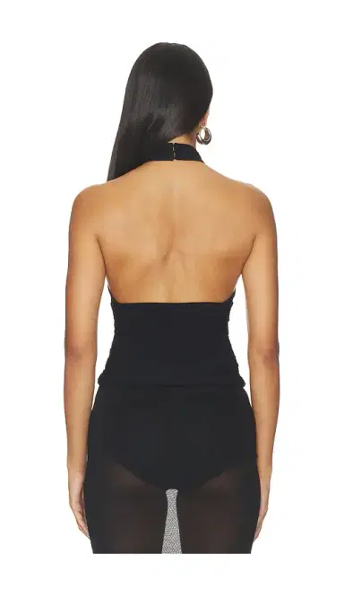 Mimchik Piper Knotted Halter Top | Thumbnail 3