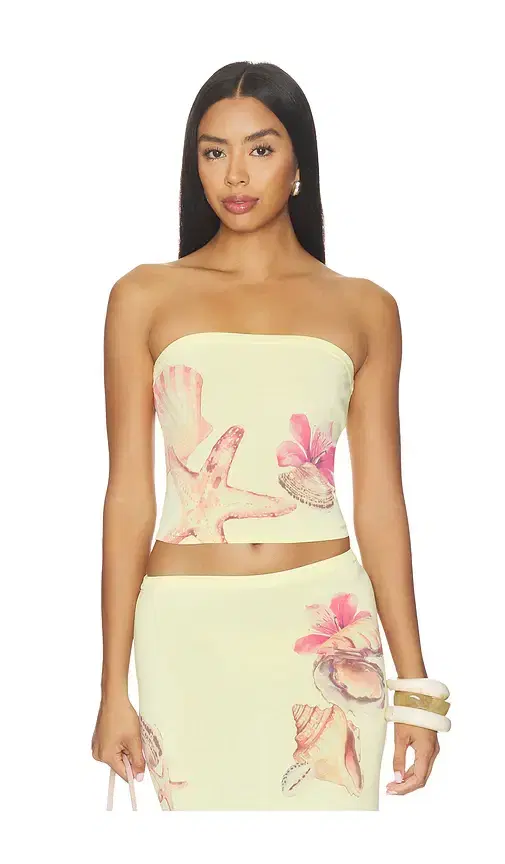 Katia Floral Print Tube Top