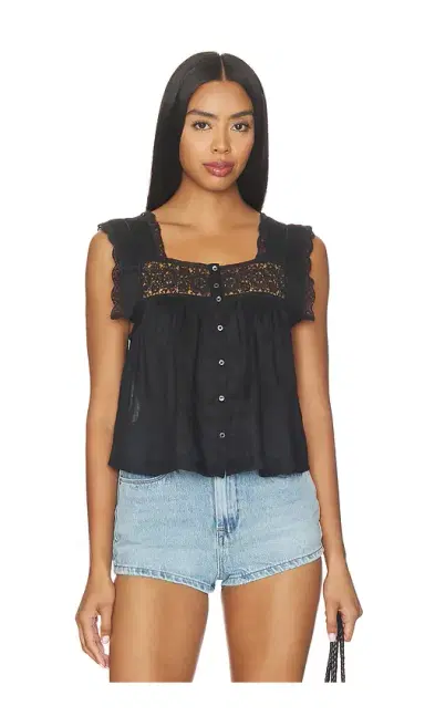 Citizens of Humanity Mia Embroidered Top | Thumbnail 1 Citizens of Humanity Mia Embroidered Top | Thumbnail 1