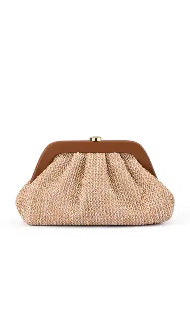 olga berg Ash Woven Clutch | Thumbnail 1 olga berg Ash Woven Clutch | Thumbnail 1