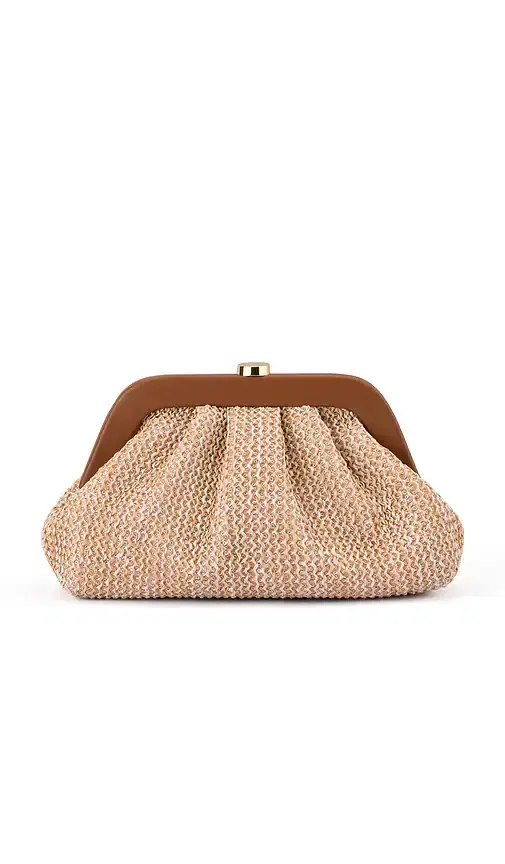olga berg Ash Woven Clutch