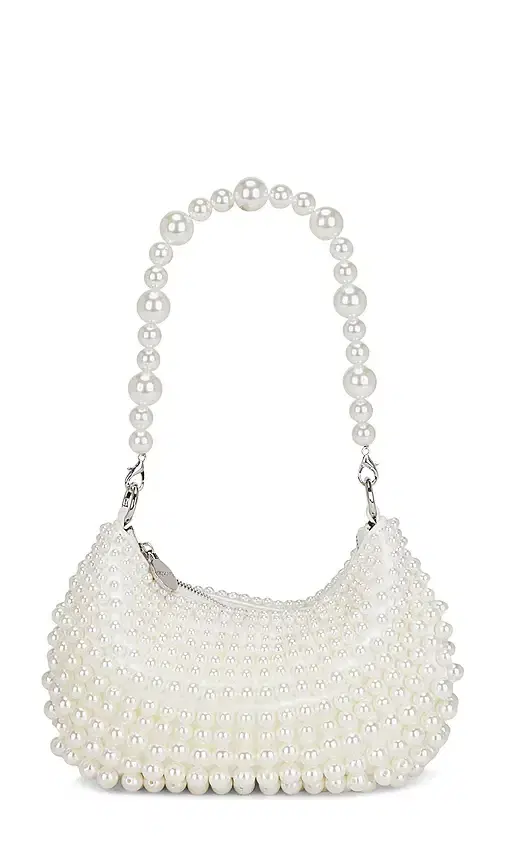 olga berg Pia Pearl Croissant Bag