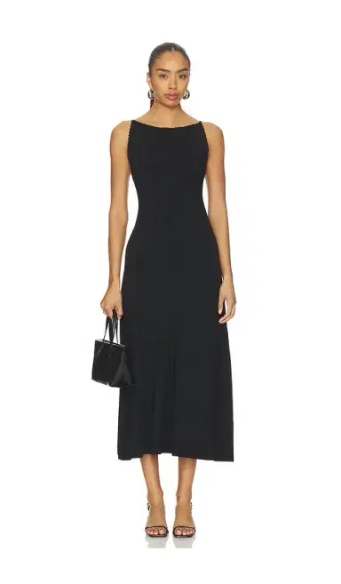 Theory Square Neck Maxi Dress | Thumbnail 1 Theory Square Neck Maxi Dress | Thumbnail 1