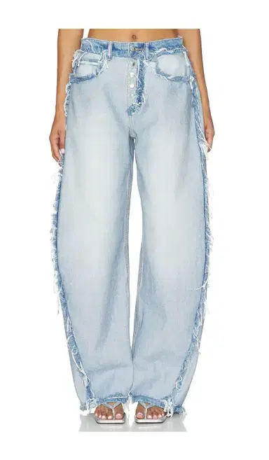 Alexander Wang Inverted Blow Up Jean With Emboss Logo | Thumbnail 2 Alexander Wang Inverted Blow Up Jean With Emboss Logo | Thumbnail 2