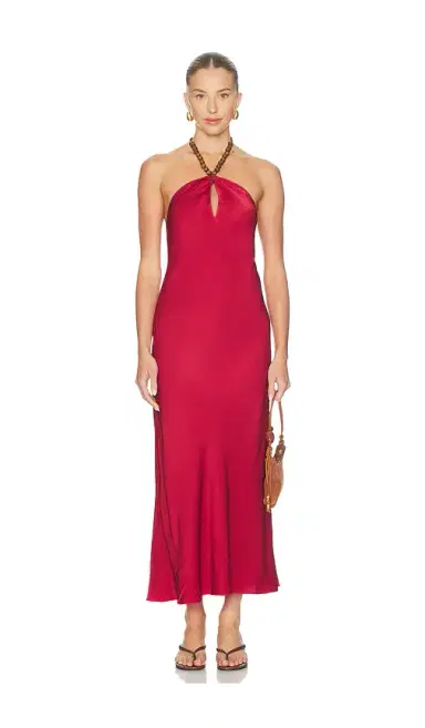 CAMI NYC Giulia Hammered Halter Dress | Thumbnail 1 CAMI NYC Giulia Hammered Halter Dress | Thumbnail 1