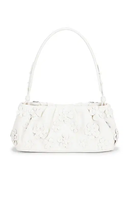 SIMKHAI Harlow Leather Flower Shoulder Bag