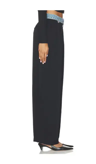 Alexander Wang Mid Rise Pant With Denim Waistband | Thumbnail 2 Alexander Wang Mid Rise Pant With Denim Waistband | Thumbnail 2