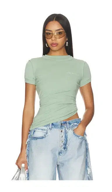 Alexander Wang Layered Short Sleeve Top | Thumbnail 1 Alexander Wang Layered Short Sleeve Top | Thumbnail 1