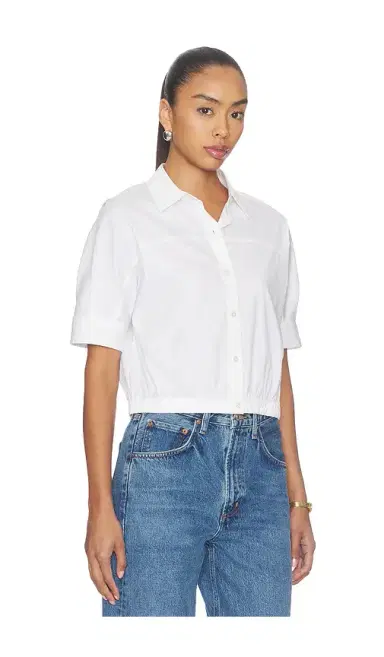 Theory Elastic Short Sleeve Shirt | Thumbnail 2 Theory Elastic Short Sleeve Shirt | Thumbnail 2