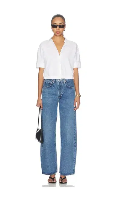 Theory Elastic Short Sleeve Shirt | Thumbnail 4 Theory Elastic Short Sleeve Shirt | Thumbnail 4