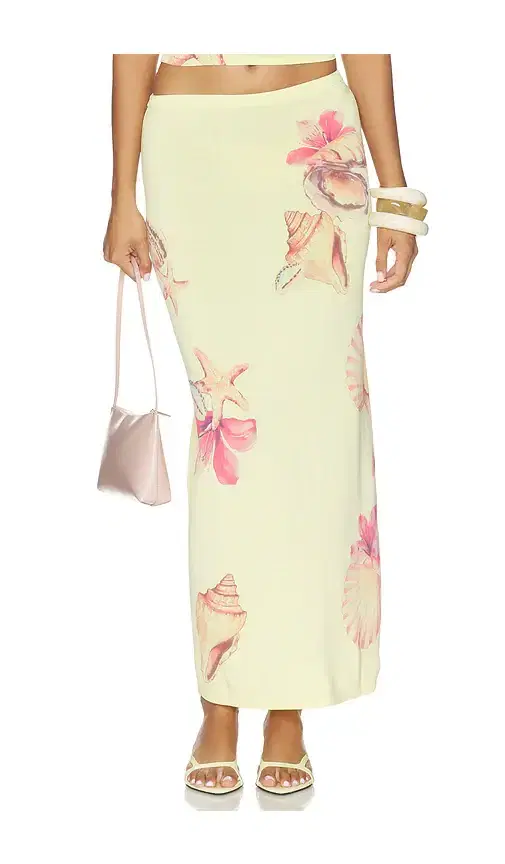 Lovers and Friends Katia Floral Print Midi Skirt
