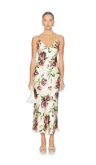 L'Agence Seridie Midi Slip Dress | Thumbnail 1 L'Agence Seridie Midi Slip Dress | Thumbnail 1