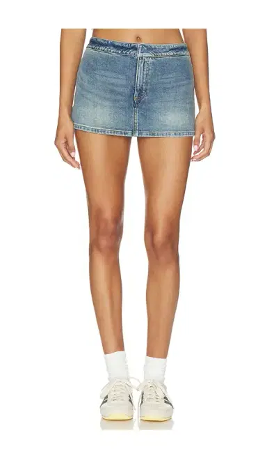 Alice + Olivia Alice + Olivia Bayley Denim Skort | Thumbnail 2 Alice + Olivia Alice + Olivia Bayley Denim Skort | Thumbnail 2