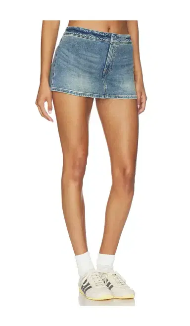 Alice + Olivia Alice + Olivia Bayley Denim Skort | Thumbnail 3 Alice + Olivia Alice + Olivia Bayley Denim Skort | Thumbnail 3