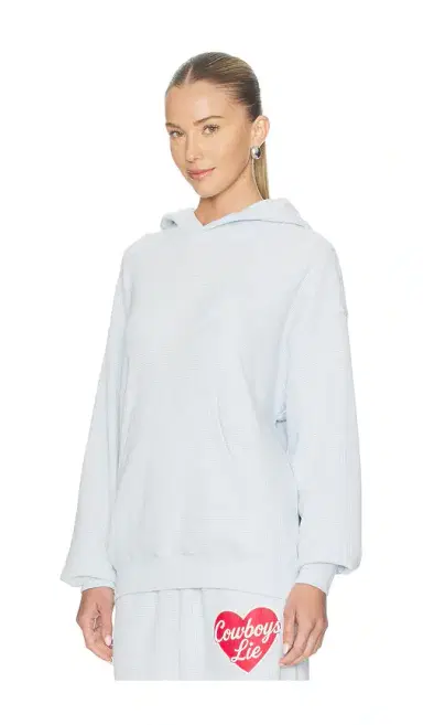 Boys Lie Cowboys Lie Terry Natural Racer Hoodie | Thumbnail 3