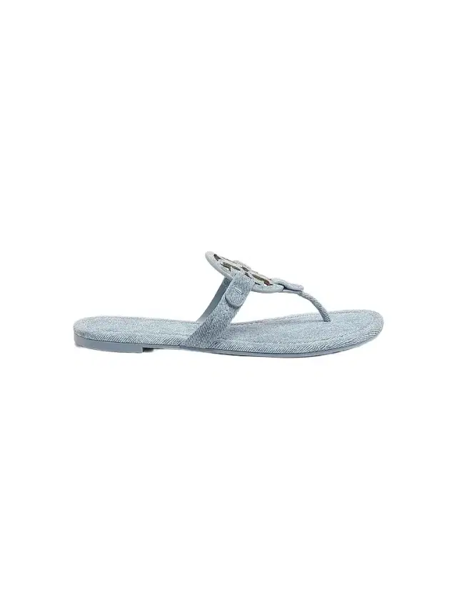 Tory Burch Women's Miller Logo Strap Sandals - Blue Cloud