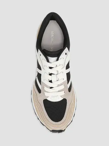 Veronica Beard Women's Valentina Sport Suede Low-Top Sneakers - Sand Black - Size 12 | Thumbnail 4