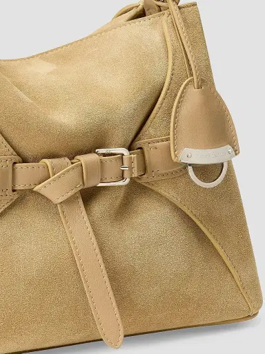 Ralph Lauren Collection Women's Suede Wood Top Handle Bag | Thumbnail 8