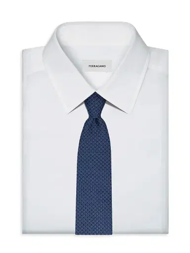 Ferragamo Men's Gancio Silk Tie | Thumbnail 2 Ferragamo Men's Gancio Silk Tie | Thumbnail 2