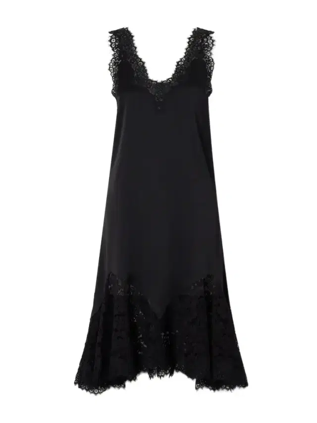 Stella McCartney Lace-trimmed Satin Mini Dress