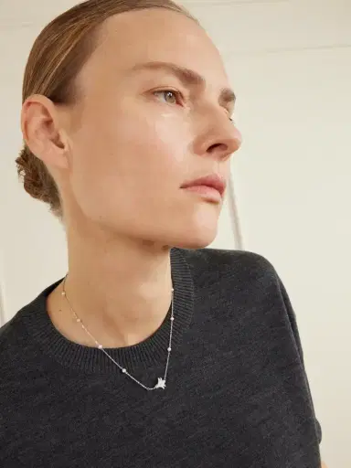 L’Atelier Nawbar Psychedeliah 18-karat White Gold, Diamond And Mother-of-pearl Necklace | Thumbnail 2 L’Atelier Nawbar Psychedeliah 18-karat White Gold, Diamond And Mother-of-pearl Necklace | Thumbnail 2