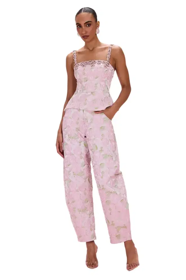 PatBo GARDEN JACQUARD CORSET TOP