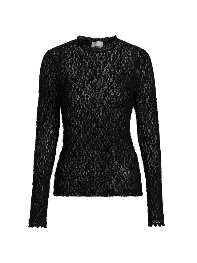 Isabel Marant Women's Brany Open-Knit Sweater - Black
