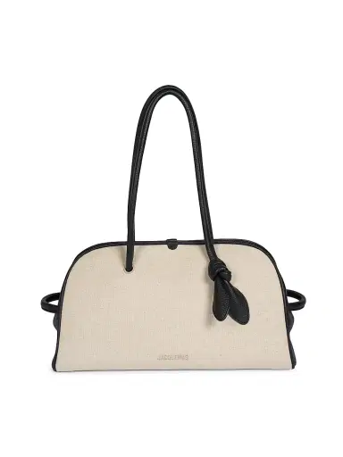 Jacquemus Women's Le Turismo Canvas Leather-Trimmed Bowler Bag | Thumbnail 1 Jacquemus Women's Le Turismo Canvas Leather-Trimmed Bowler Bag | Thumbnail 1