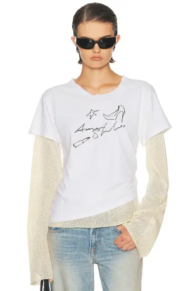 Acne Studios Evina Long Sleeve T-Shirt | Thumbnail 1 Acne Studios Evina Long Sleeve T-Shirt | Thumbnail 1
