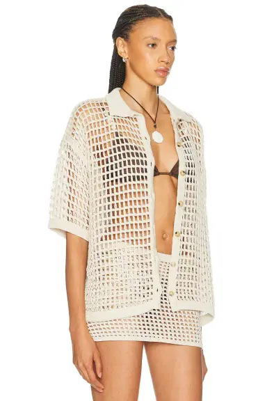 HAIGHT. Sheila Knit Shirt | Thumbnail 3