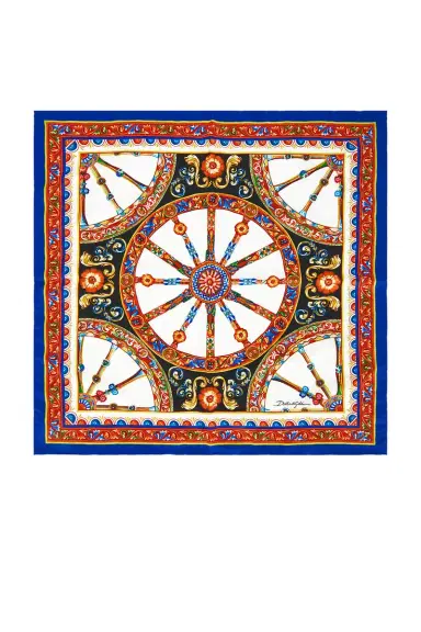 Dolce & Gabbana Foulard Silk Twill Scarf | Thumbnail 2