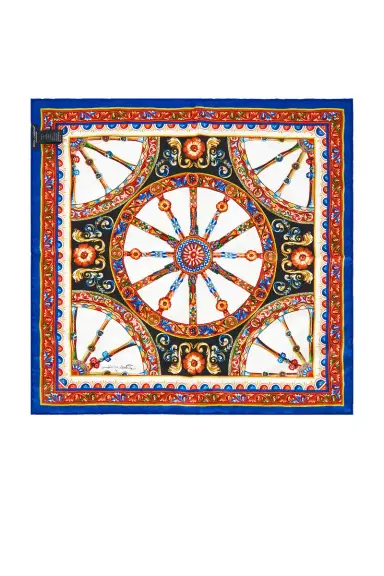 Dolce & Gabbana Foulard Silk Twill Scarf | Thumbnail 3
