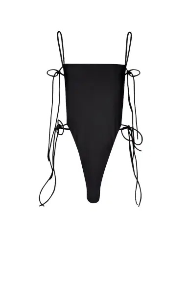 Alaïa Tie One Piece Swimsuit | Thumbnail 1 Alaïa Tie One Piece Swimsuit | Thumbnail 1