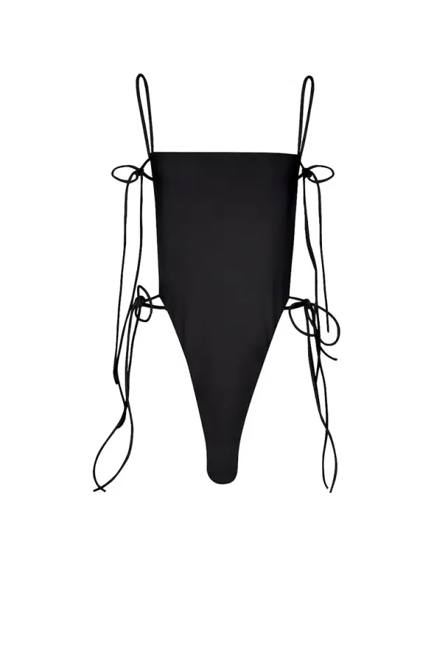 ALAÏA Tie One Piece Swimsuit