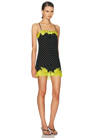 Fleur du Mal Juliet Lace Button Slip Dress | Thumbnail 2 Fleur du Mal Juliet Lace Button Slip Dress | Thumbnail 2